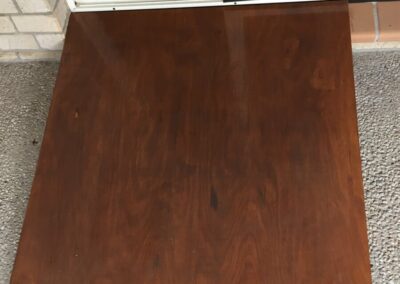 Sliding door with wheelchair ramp