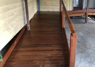 Stair addition with Gradual Sloping Ramp