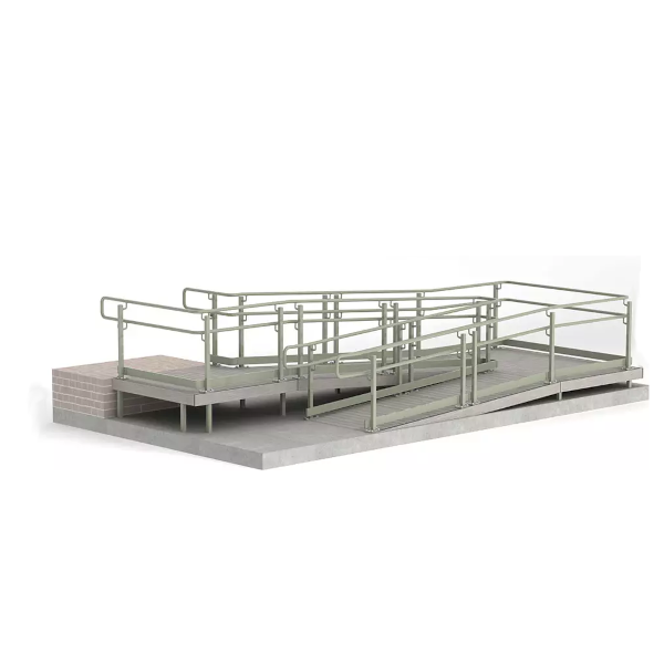 Outdoor wheelchair ramp